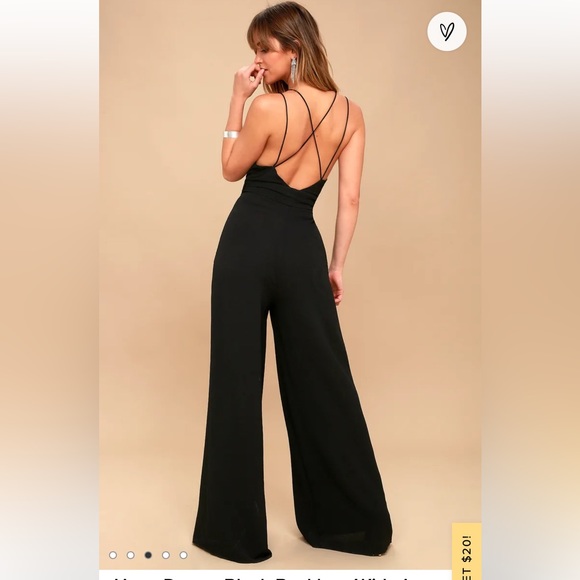 Lulus Black Backless Wide-Leg Jumpsuit - Picture 8 of 9